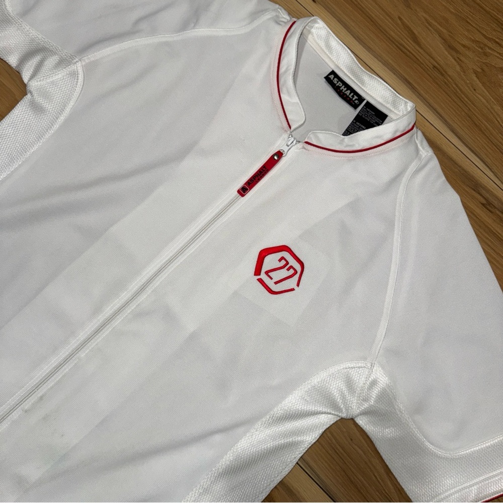 Starter Asphalt Legend 27 Basketball Soccer All Zip Up Embroidery White dri fit